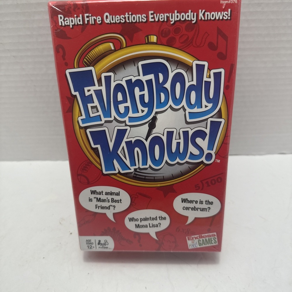 Everybody Knows Rapid Fire Questions Trivia by‎ Endless Games NEW SEALED